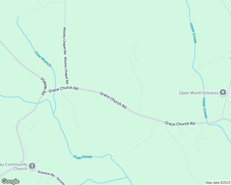 map of restaurants, bars, coffee shops, grocery stores, and more near 4720 Grace Church Road in Newton