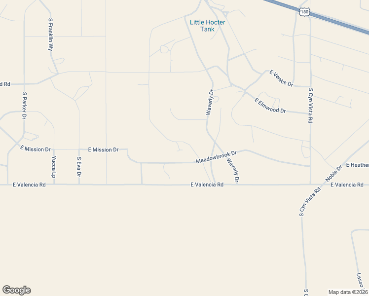 map of restaurants, bars, coffee shops, grocery stores, and more near 3404 Santa Clara in Williams