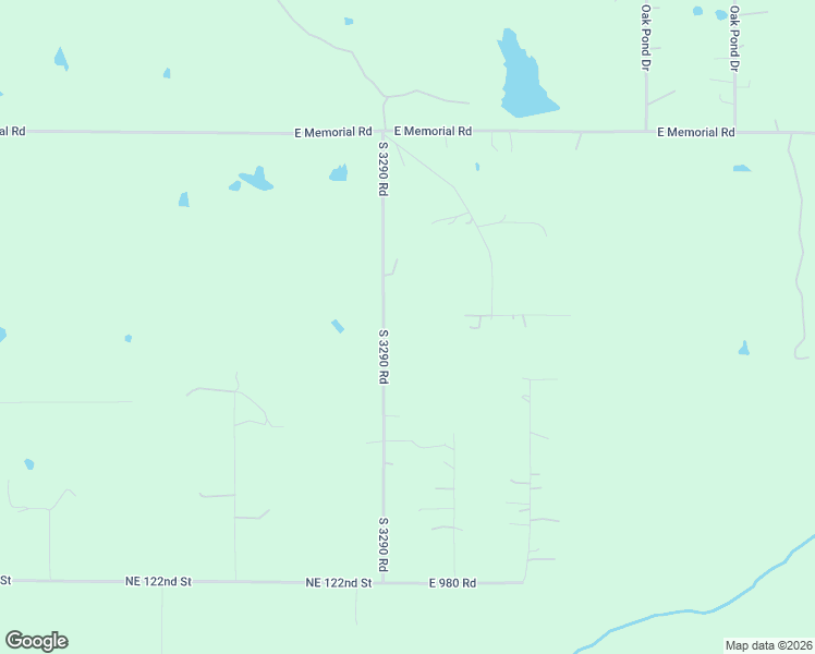 map of restaurants, bars, coffee shops, grocery stores, and more near 970432 South 3290 Road in Luther