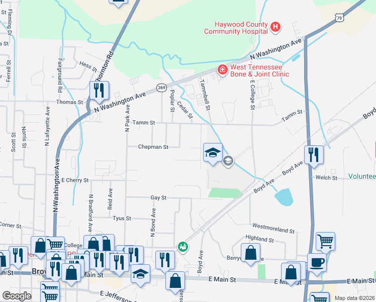 map of restaurants, bars, coffee shops, grocery stores, and more near 380 Penny Cove in Brownsville