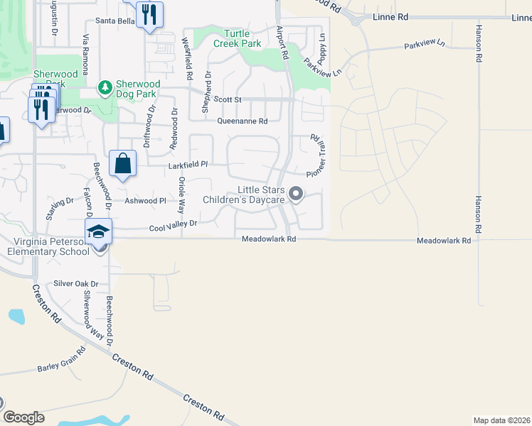 map of restaurants, bars, coffee shops, grocery stores, and more near 835 Sycamore Canyon Road in Paso Robles