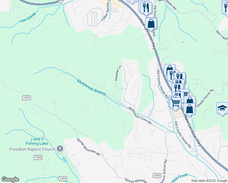 map of restaurants, bars, coffee shops, grocery stores, and more near 6 Briarcliff Terrace in Asheville