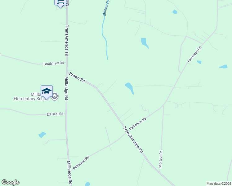 map of restaurants, bars, coffee shops, grocery stores, and more near 2237 Brown Road in China Grove