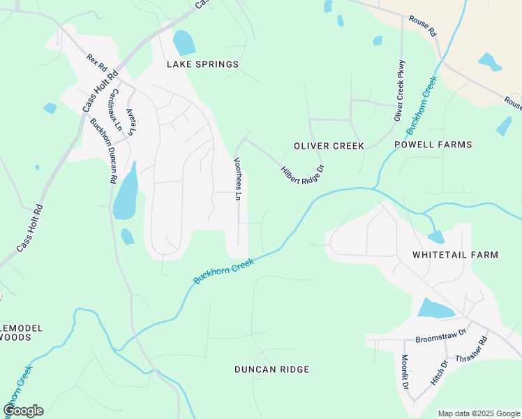 map of restaurants, bars, coffee shops, grocery stores, and more near 5521 Erinvale Court in Holly Springs