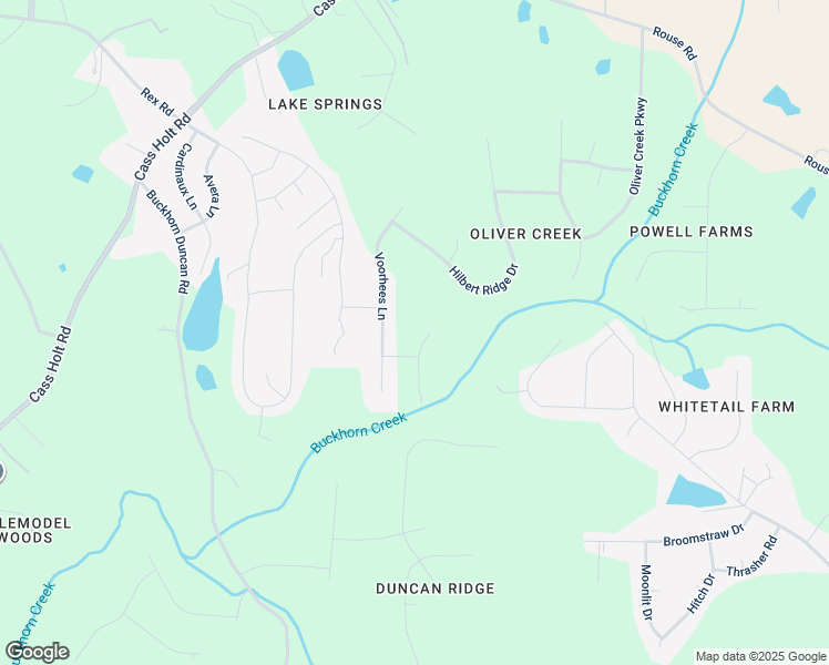 map of restaurants, bars, coffee shops, grocery stores, and more near 5521 Erinvale Court in Holly Springs