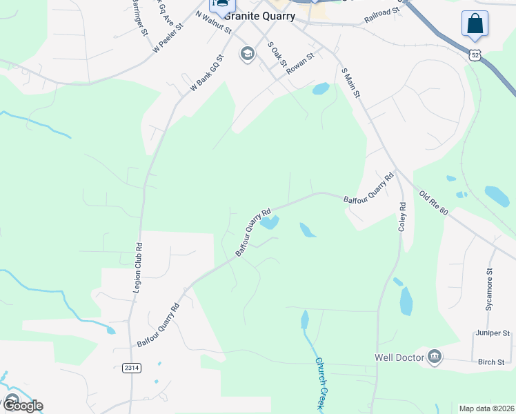 map of restaurants, bars, coffee shops, grocery stores, and more near 325 Rockycrest Circle in Salisbury