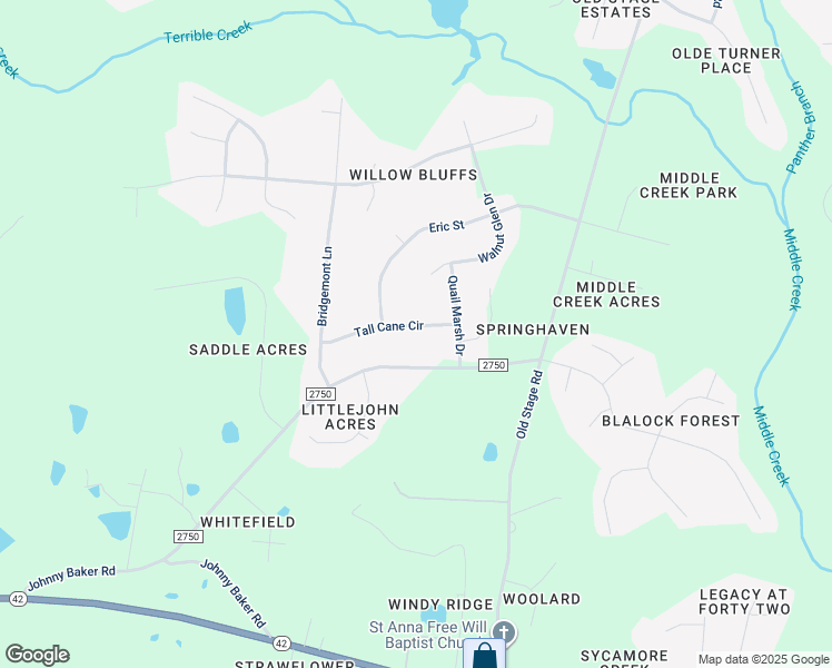 map of restaurants, bars, coffee shops, grocery stores, and more near 1617 Tall Cane Circle in Wake County