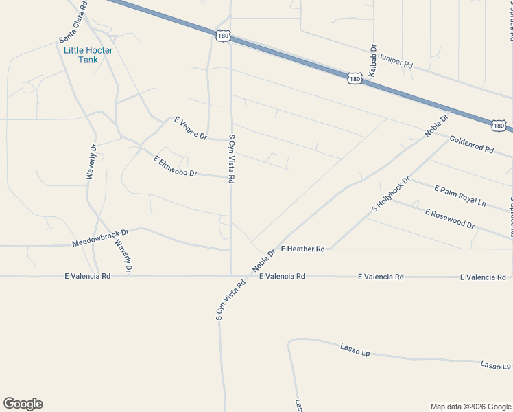 map of restaurants, bars, coffee shops, grocery stores, and more near 4098 East Oakdale Road in Williams