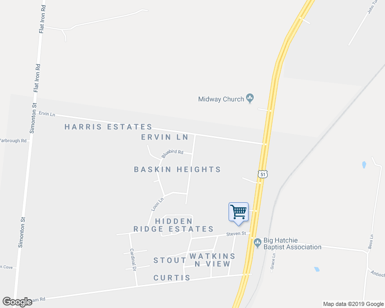 map of restaurants, bars, coffee shops, grocery stores, and more near 1500 Sandpiper Drive in Covington