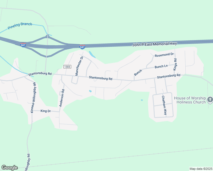 map of restaurants, bars, coffee shops, grocery stores, and more near 1768 Garner Road in Greenville