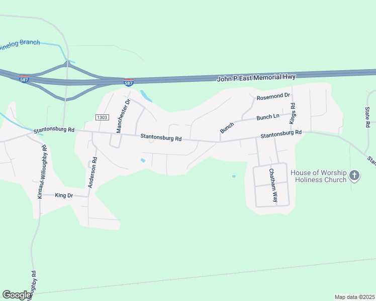 map of restaurants, bars, coffee shops, grocery stores, and more near 1732 Garner Road in Greenville