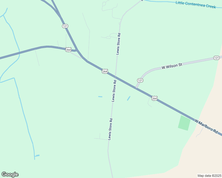 map of restaurants, bars, coffee shops, grocery stores, and more near 1195 Lewis Store Road in Farmville