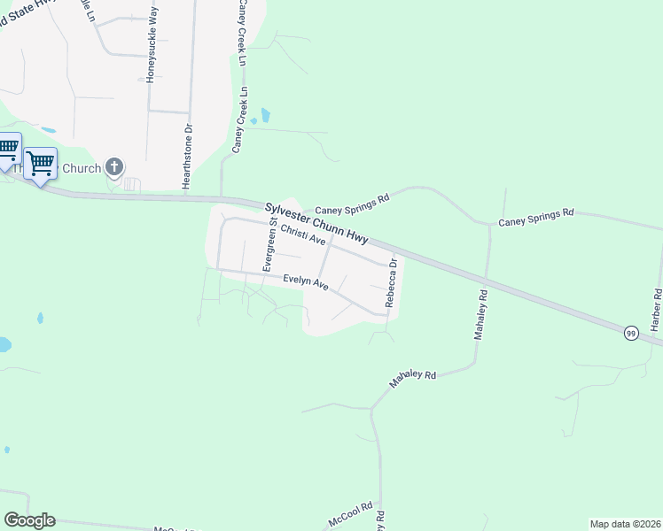 map of restaurants, bars, coffee shops, grocery stores, and more near 1515 Christi Avenue in Chapel Hill