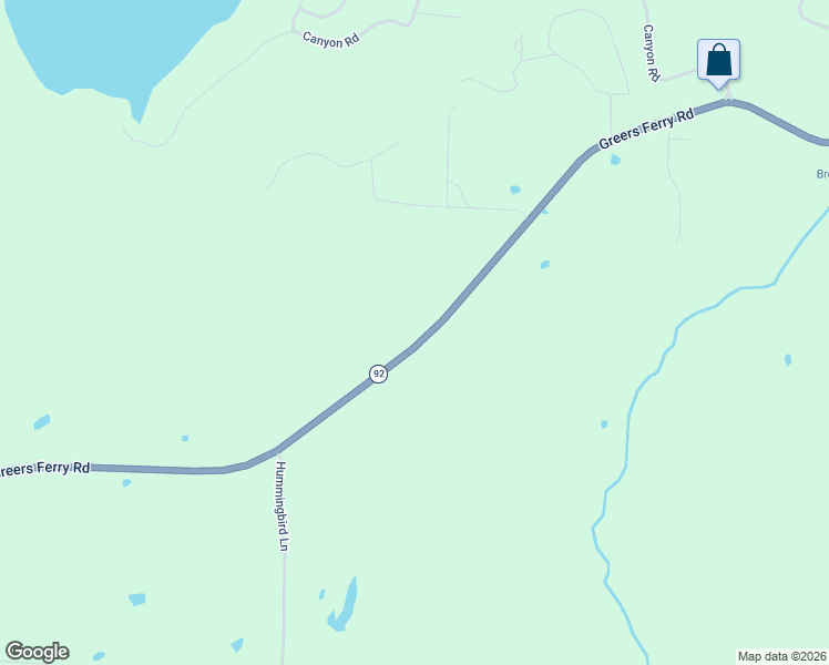 map of restaurants, bars, coffee shops, grocery stores, and more near 4575 Greers Ferry Road in Higden