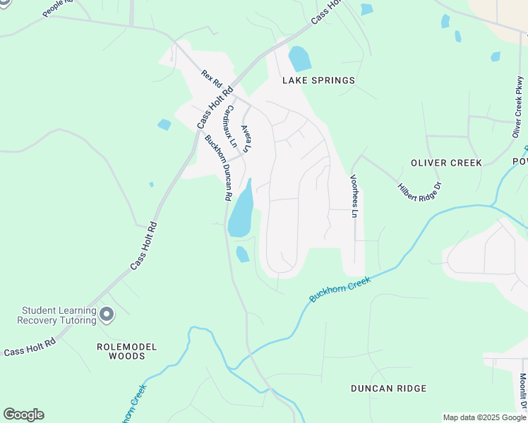 map of restaurants, bars, coffee shops, grocery stores, and more near 7004 Rex Road in Holly Springs