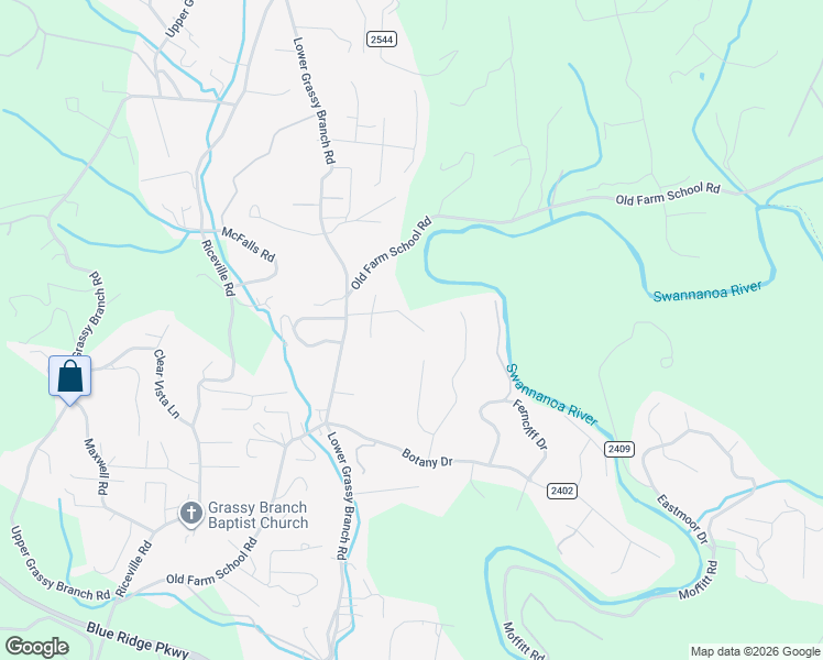 map of restaurants, bars, coffee shops, grocery stores, and more near 31 Pine Ridge Road in Asheville