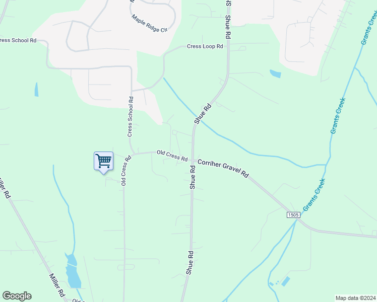 map of restaurants, bars, coffee shops, grocery stores, and more near 2125 Shue Road in Salisbury