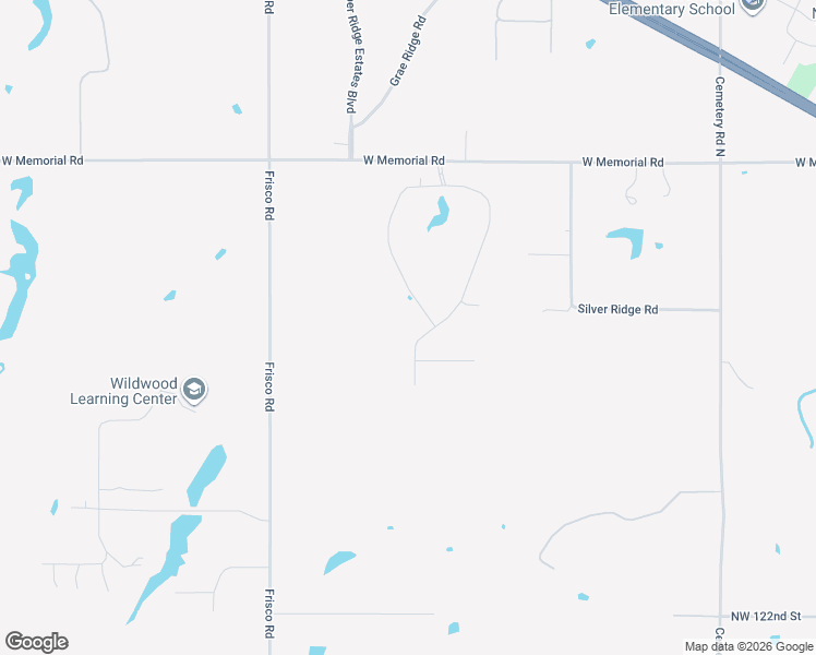 map of restaurants, bars, coffee shops, grocery stores, and more near 12700 North Frisco Road in Yukon
