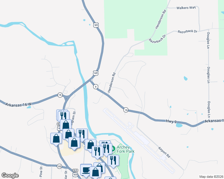 map of restaurants, bars, coffee shops, grocery stores, and more near 4149 Henderson Road in Clinton