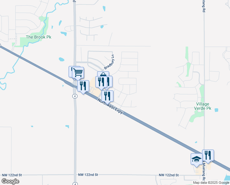 map of restaurants, bars, coffee shops, grocery stores, and more near 13120 Beaumont Drive in Piedmont