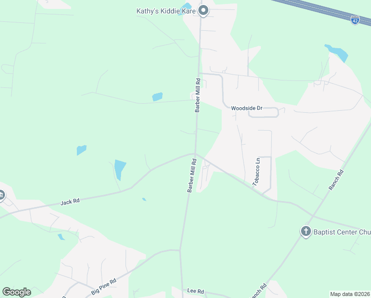 map of restaurants, bars, coffee shops, grocery stores, and more near 2527 Jack Road in Clayton