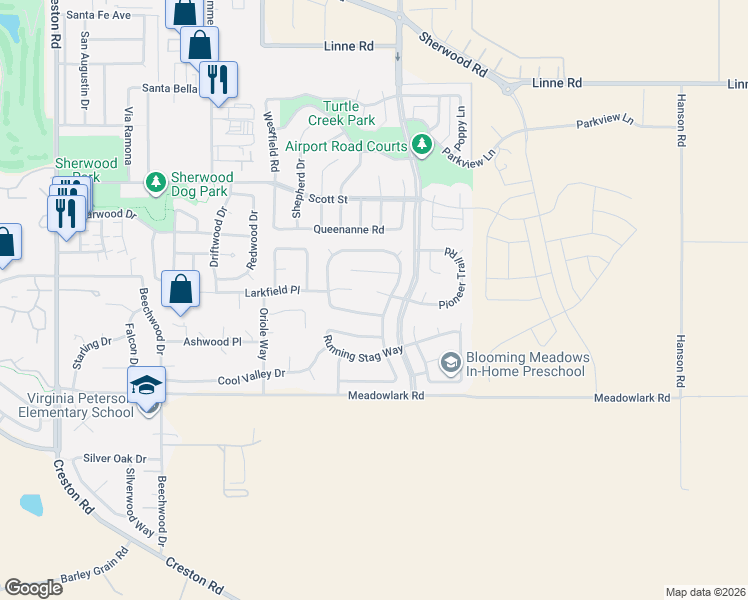 map of restaurants, bars, coffee shops, grocery stores, and more near 935 Sycamore Canyon Road in Paso Robles