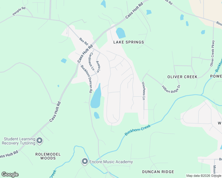 map of restaurants, bars, coffee shops, grocery stores, and more near 6640 Chevalier Lane in Holly Springs