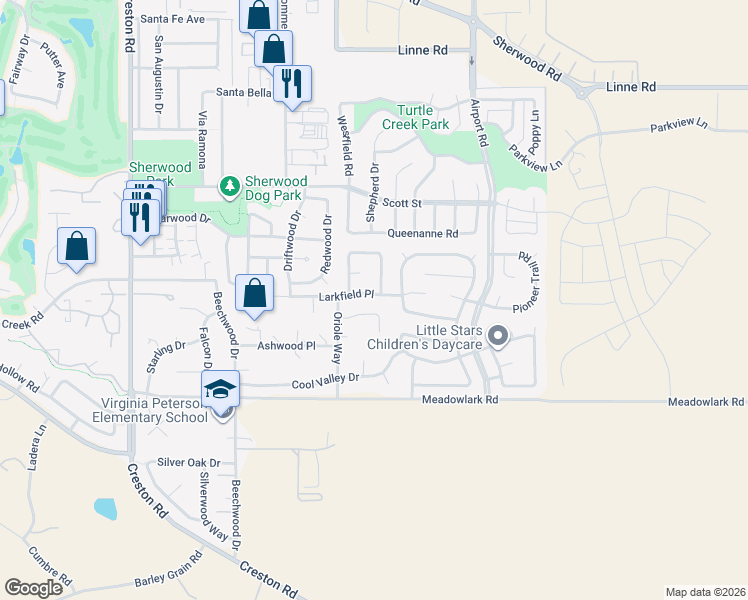map of restaurants, bars, coffee shops, grocery stores, and more near in Paso Robles