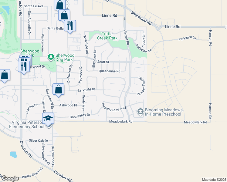 map of restaurants, bars, coffee shops, grocery stores, and more near 924 Sycamore Canyon Road in Paso Robles
