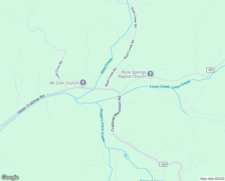 map of restaurants, bars, coffee shops, grocery stores, and more near 2269 Upper Crabtree Road in Clyde