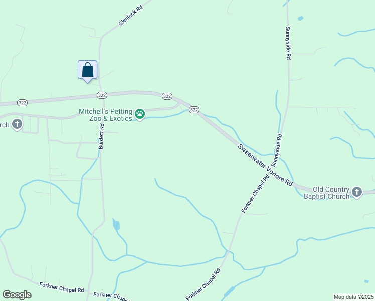 map of restaurants, bars, coffee shops, grocery stores, and more near 2482 Sweetwater Vonore Road in Sweetwater