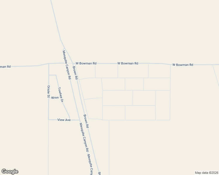 map of restaurants, bars, coffee shops, grocery stores, and more near Mercury Street in Ridgecrest