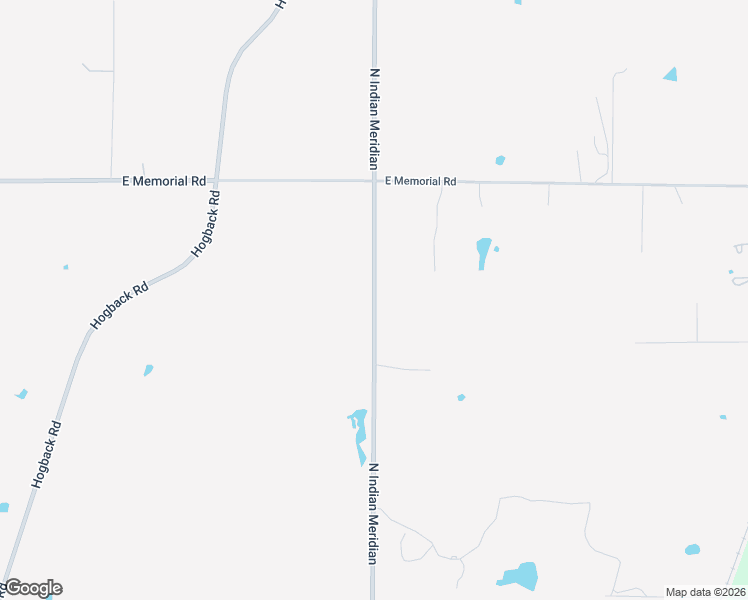 map of restaurants, bars, coffee shops, grocery stores, and more near 13402 North Indian Meridian in Jones