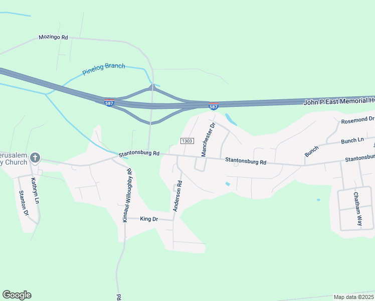map of restaurants, bars, coffee shops, grocery stores, and more near 1565 Ashland Drive in Greenville