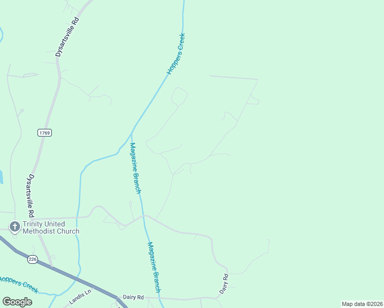 map of restaurants, bars, coffee shops, grocery stores, and more near 135 Pilot Ridge Road in Nebo