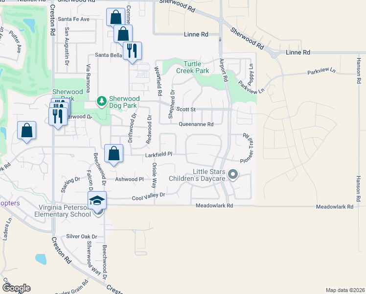 map of restaurants, bars, coffee shops, grocery stores, and more near 1939 Fieldstone Circle in Paso Robles