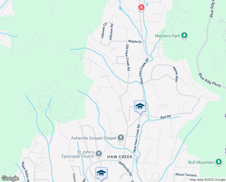 map of restaurants, bars, coffee shops, grocery stores, and more near 12 Keasler Road in Asheville