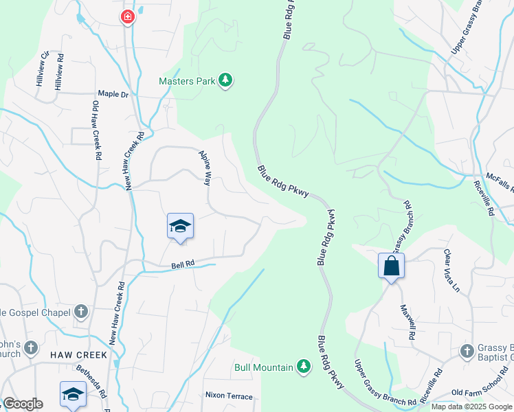 map of restaurants, bars, coffee shops, grocery stores, and more near 79 Sleepy Hollow Drive in Asheville