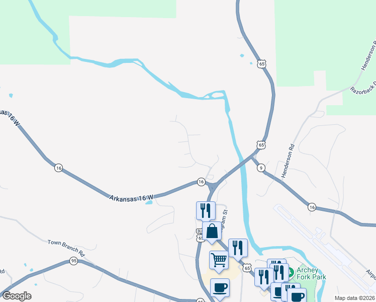map of restaurants, bars, coffee shops, grocery stores, and more near 280 Archey Fork Drive in Clinton