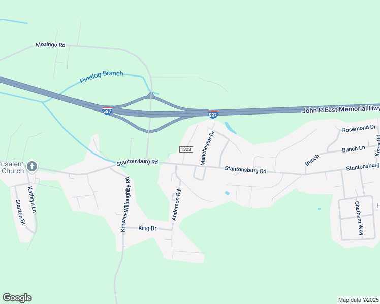 map of restaurants, bars, coffee shops, grocery stores, and more near 1565 Ashland Drive in Greenville