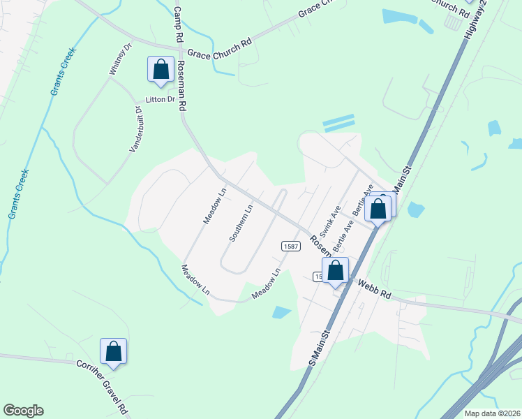 map of restaurants, bars, coffee shops, grocery stores, and more near 555 Roseman Road in Salisbury