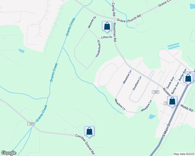map of restaurants, bars, coffee shops, grocery stores, and more near 317 Spring Oak Drive in Salisbury