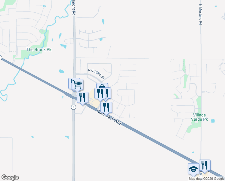 map of restaurants, bars, coffee shops, grocery stores, and more near 13316 Beaumont Drive in Piedmont
