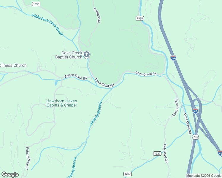 map of restaurants, bars, coffee shops, grocery stores, and more near 26 Jenkins Road in Waynesville