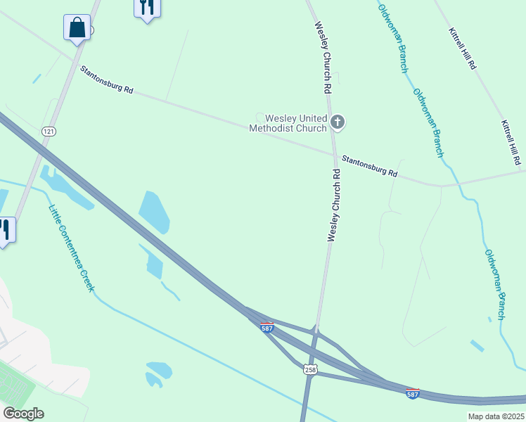 map of restaurants, bars, coffee shops, grocery stores, and more near 6549 Stantonsburg Road in Farmville