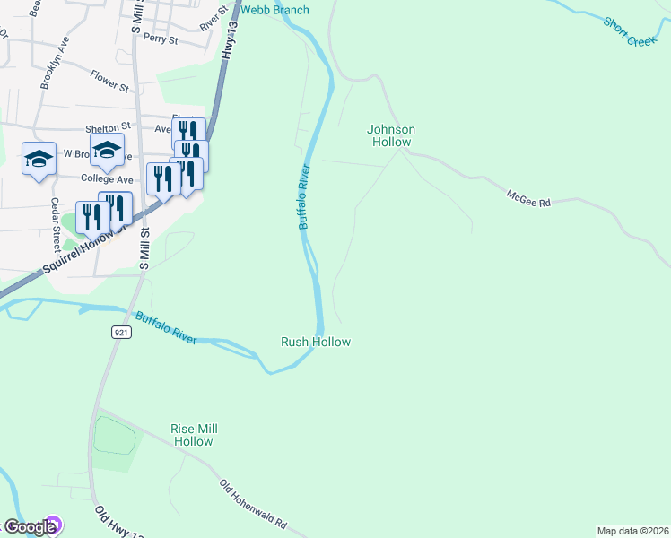 map of restaurants, bars, coffee shops, grocery stores, and more near 388 River Bluff Road in Linden