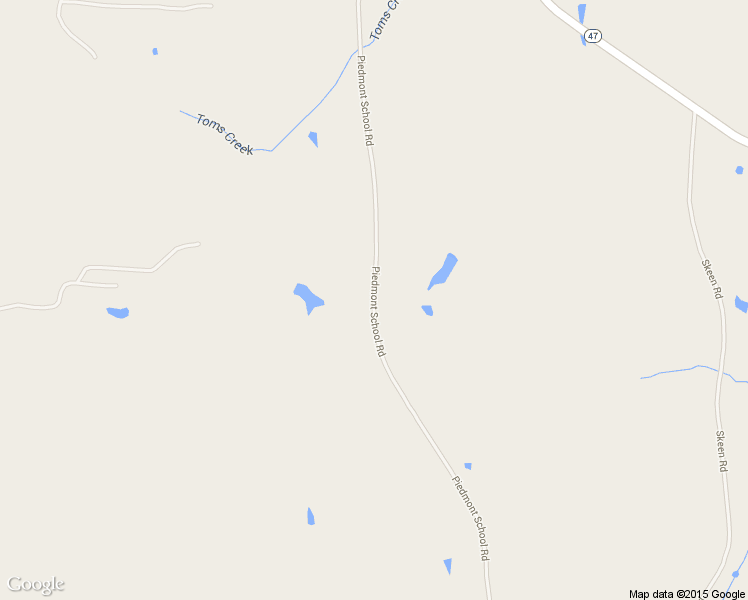 map of restaurants, bars, coffee shops, grocery stores, and more near Piedmont School Road in Davidson County
