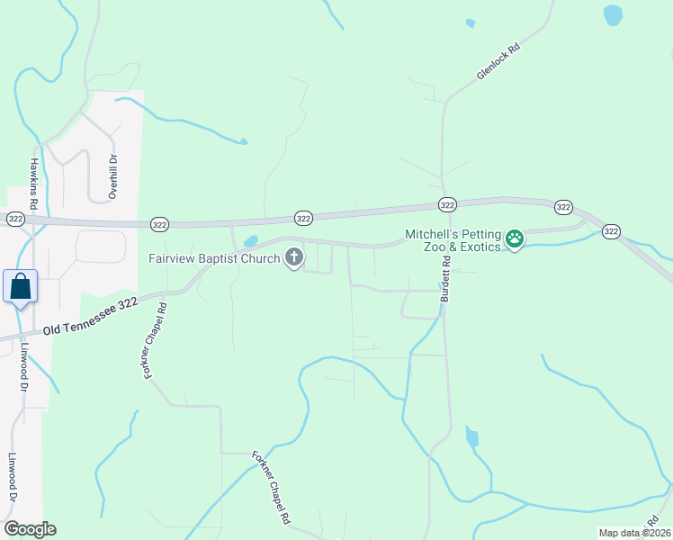 map of restaurants, bars, coffee shops, grocery stores, and more near 116 Burton Road in Sweetwater