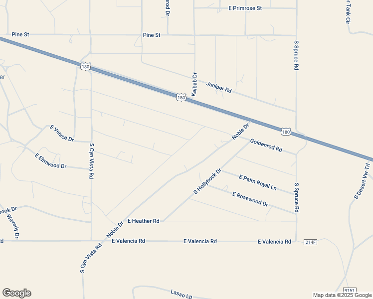 map of restaurants, bars, coffee shops, grocery stores, and more near 3614 South Nobel Drive in Williams