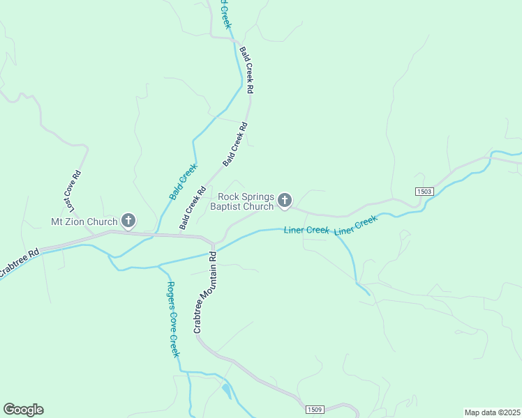 map of restaurants, bars, coffee shops, grocery stores, and more near State Road 1503 in Haywood County